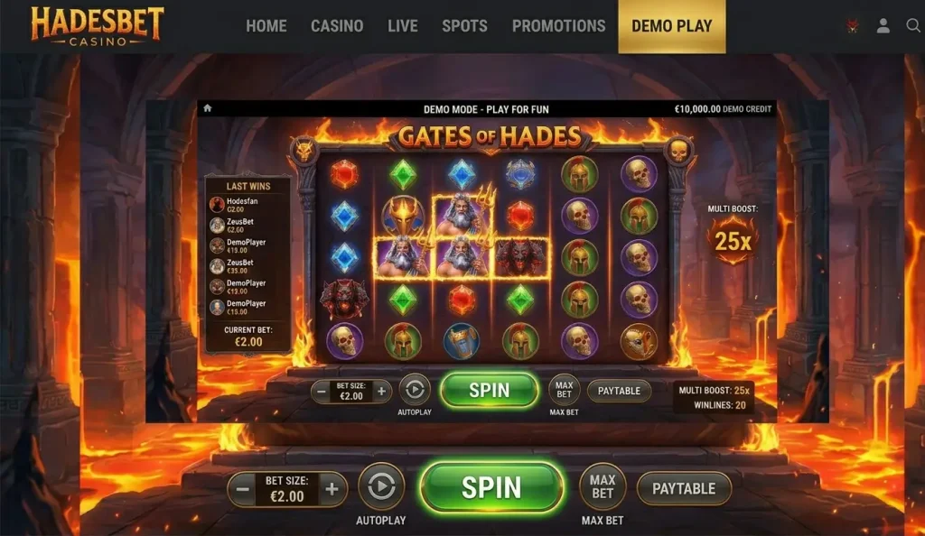 Demos HadesBet casino